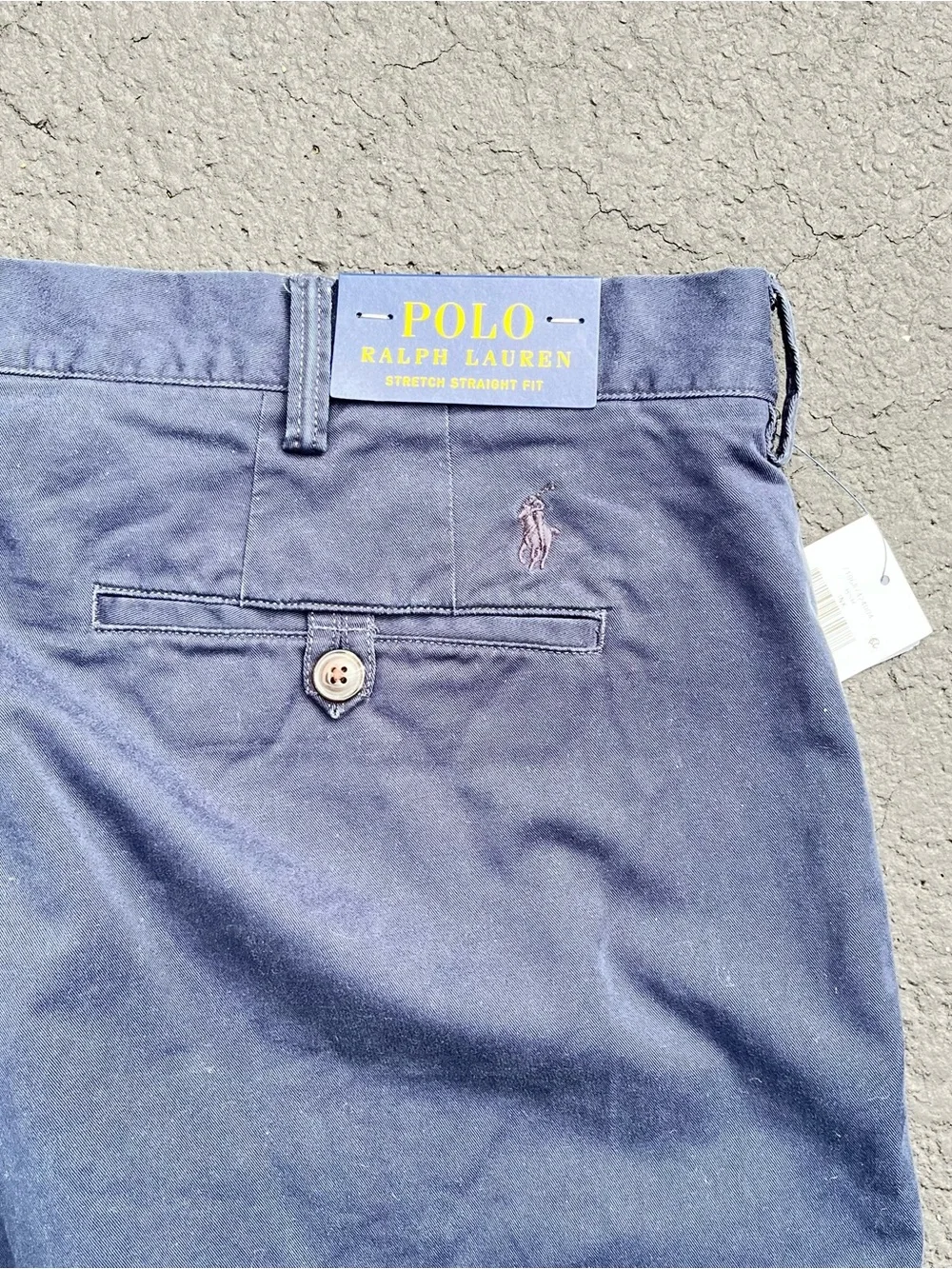 Polo Ralph Lauren Men’s stretch straight-fit chino Navy Blue Size 42X30 BNWT